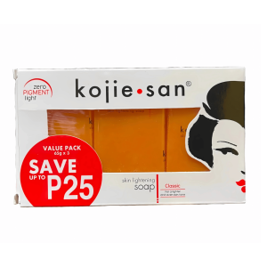 Kojie san skin lightening soap 65gm x3